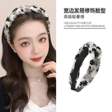 奇美拉（CHIMERA）韩版甜美花朵发卡网纱发箍外出洗脸头箍发饰头饰女七夕情人节礼物