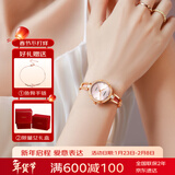 劳士顿（ROSDN）手表女小花瓣超薄时尚百搭防水女士手表十大品牌生日礼物送女友