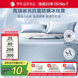 罗莱家纺 母婴A类冰丝席【可机洗】抗菌防螨凉席两件套 蓝120*200