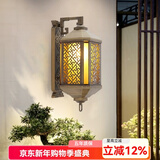 凯优美 户外壁灯led阳台走廊大门口防水室外墙灯花园别墅过道中式仿古灯 福临门大号（接电款LED灯泡） 1