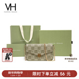 VANESSA HOGAN VH女包山茶花信封包秋冬小众老花链条包女士单肩斜挎包新年礼物