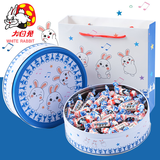 大白兔奶糖春节年货糖果礼盒混合口味牛奶糖伴手礼喜糖果零食上海特产 【原味】甜兔礼盒500g1盒