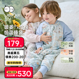 威尔贝鲁（WELLBER）恒温睡袋婴幼儿1-3岁竹棉睡衣秋冬儿童宝宝防踢被子厚夹棉 梦境XL