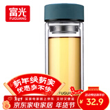 富光 男女士双层玻璃杯 高硼硅泡茶杯 茶水分离水杯带茶隔杯子500ml