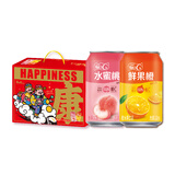 康师傅 果汁饮料 鲜果橙/水蜜桃双口味 310ml*12瓶 整箱 礼盒装