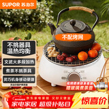 苏泊尔（SUPOR）迷你电陶炉煮茶器煮茶炉煮茶壶养生围炉煮茶茶艺炉泡茶家用办公老白茶黑茶花茶不挑器具SW-DTL01
