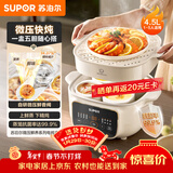 苏泊尔（SUPOR）电炖锅  隔水炖锅炖汤盅煲汤锅 燕窝炖盅婴儿煮粥 电炖盅4.5L家用上蒸下炖微压电炖锅DZ25YC891