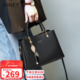 viney牛皮包包女包斜挎妈妈包中年单肩手提大包生日新年礼物送女生女友