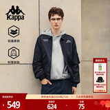 卡帕（Kappa）背靠背运动夹克 2024新款男士休闲美式外套跑步上衣K0E52JJ01D
