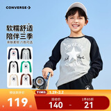 匡威Converse童装男女童长袖T恤25春季新款亲肤舒适儿童长T打底衫