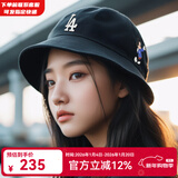 MLB官方 男女帽子 米奇联名款渔夫帽运动遮阳帽 -新年礼物 洛杉矶道奇队/黑色 均码 57H