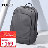 POLO双肩包男士大容量背包旅行学生书包16/17.3英寸电脑包商务出差包