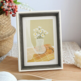 墨斗鱼北欧简约相框6寸摆台高级感照片挂墙相框生日礼物