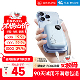 烁盟随身无线wifi充电宝二合一5ghz无线流量2025款全国通用三网通免插卡便携式车载电脑游戏专用 【升级旗舰版】5000毫安大电池超长续航36小时 送10G7天体验流量+1500G试用流量