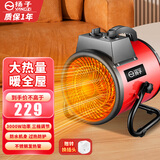 扬子（YANGZI） 取暖器小钢炮暖风机家用速热电暖器商用养殖暖风大功率工业热风机 电热管/3000W/220V 赠转换插头