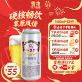 雪花啤酒海拉尔精制11度500ml*12听（俄文版）热门商品新年送礼