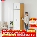 金经金属钢制衣柜主卧室家用出租房铁艺落地柜环保铁皮儿童衣橱长0.6米