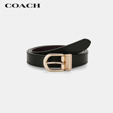 蔻驰（COACH）【品牌直供】女士单针扣25MM腰带皮带黑色CF269礼物送女友次日达