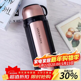 乐扣乐扣（LOCK&LOCK）保温壶304不锈钢保温保冷水壶户外露营旅行壶1.5L金色