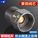 一靓黄铜单向止回阀防反水4分止逆阀燃气热水器公共卫生间管道坐便器止回阀 【枪灰色】4分内丝流向外丝