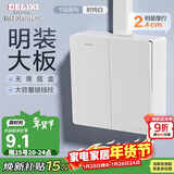 德力西(DELIXI)明装开关插座面板 CD158系列 二开单控开关
