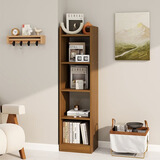 时黛家居书架落地置物架墙边角窄小柜子收纳柜储物柜家用书柜