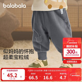 巴拉巴拉宝宝裤子男童长裤女童加绒裤冬装运动裤摇粒绒潮208424108205