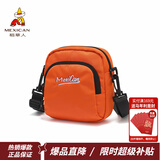 稻草人（MEXICAN）包包女包2026休闲百搭帆布单肩包潮流轻便斜挎包新年礼物送女生 橙色