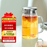 乐扣乐扣（locknlock）玻璃冷水凉水壶带把手水杯耐高温泡茶壶大LLG969_1L