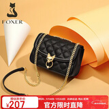 金狐狸（FOXER）牛皮女士包包女包大容量单肩包斜挎包小包跨年元旦礼物送女生女友