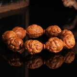 妍韵珠宝精品橄榄核手串文玩核雕把玩件八方来财招财貔貅男女士款佛珠手链