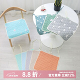 钟爱一生全棉椅垫坐垫办公室椅子垫四季座椅垫凳子垫家用餐椅坐垫纯棉屁垫 四季布艺坐垫【款式随机】1件装 椅子垫