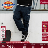 Dickies休闲裤 男女同款新复古回潮印花多口袋束口工装裤百搭8 深海军蓝 28