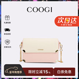 COOGI女士包包女款轻奢品牌单肩包斜挎女包情人节生日礼物女送老婆女友 粉色