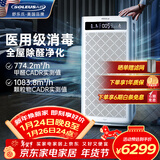 SOLEUSAIR舒乐氏空气净化器除醛细菌流感病毒宠物吸附猫毛异味过敏原消毒机净化机 A10礼品