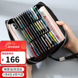 高尔夫（GOLF）多卡位印花卡包男士大容量长款钱包风琴耐磨防刮手拿包送男友礼物