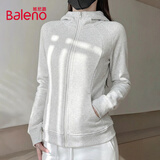 班尼路（Baleno）收腰连帽卫衣外套女2025年春秋季潮流时尚舒适亲肤校园风上衣开衫