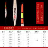 品田矶钓王 醒目矶钓漂大浮力浮漂巴尔杉 矶竿手竿远投水库混养大物加粗尾垂钓立式鱼漂大浮力夜光漂 F针脚款 4号