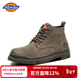 Dickies高帮男靴厚底马丁鞋男士靴子潮男女靴情侣鞋 驼色 43 