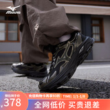 美津浓（MIZUNO）RACER S 软底轻便运动跑步鞋男女同款缓震透气休闲慢跑鞋 21/暗黑金属 42.5 (275mm)