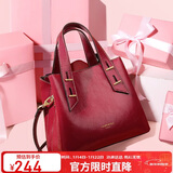 老人头牛皮女士包包女包大容量手提包单肩包斜挎包妈妈包生日礼物送女友