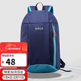高尔夫（GOLF）双肩包男士休闲旅行迷你双肩背包轻便小书包5I032885J深蓝色