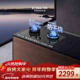 方太【易清洁防干烧】天然气燃气灶 家用嵌入式5.2kW*猛火双灶 防干烧可联动 01-TEK21-G