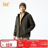361°外套男秋冬季新款三防加绒运动休闲夹克风衣抓绒衣652544605D-2