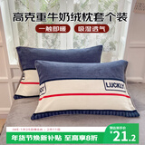 艾薇牛奶绒枕套法兰绒学生宿舍枕头套一个 清风韵律 48*74cm