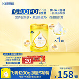 飞鹤飞帆DHA10倍益生菌专利OPO较大婴儿配方奶粉2段(6-12月)900g*1罐