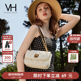 VANESSA HOGAN VH女包茵然软包复古太阳神斜挎包菱格链条包腋下单肩包新年礼物