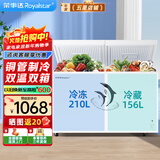 荣事达（Royalstar）冰柜商用大容量全冷冻卧式冰柜家用冷藏冷冻两用冷柜双温商用大冰柜冷冻柜展示柜 366升双温【一级能效】