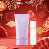 雪肌精逸透倍护修色防晒乳70g+纯净安润化妆水35ml自然修色乳液质地