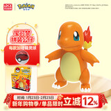 灵动创想（LDCX）宝可梦神奇宝贝皮卡丘小火龙公仔摆件精灵球拼装手办儿童生日礼物 拼装公仔【小火龙+精灵球】